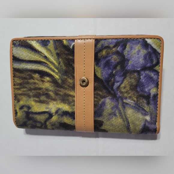 VINCENT VAN GOGH Wallet Leather Iris Painting Trifold Kiss Clasp - Picture 2 of 11